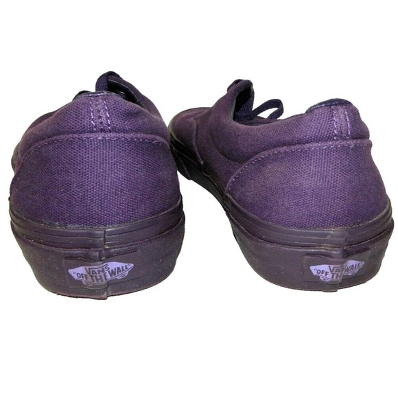 Vans Purple Sneakers Men's Size 8 Shoes Purple Canvas Gold Eyelets Skateboard - Picture 8 of 11